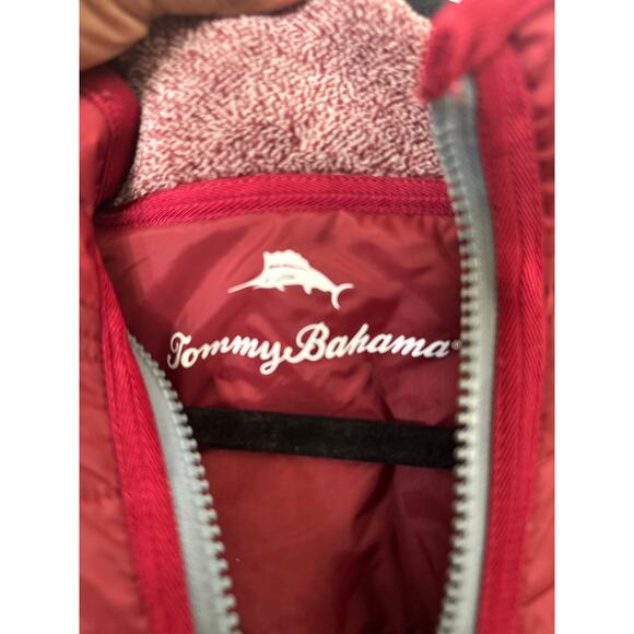 Tommy Bahama Cascade Sweater Men’s Size L Sangria Red Cozy Half Zip Pullover NWT - Picture 5 of 8